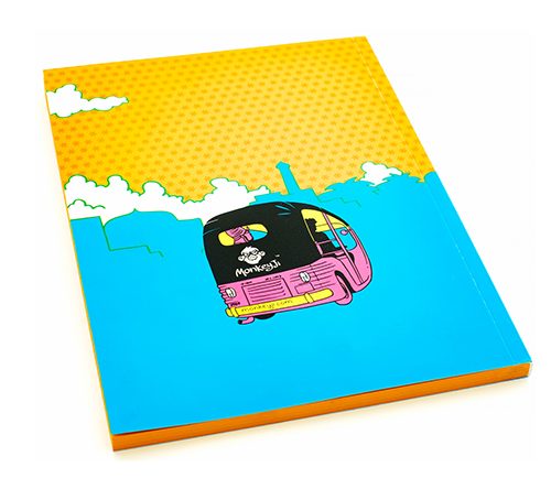 Rs. 10 Extra notebook, angled back view